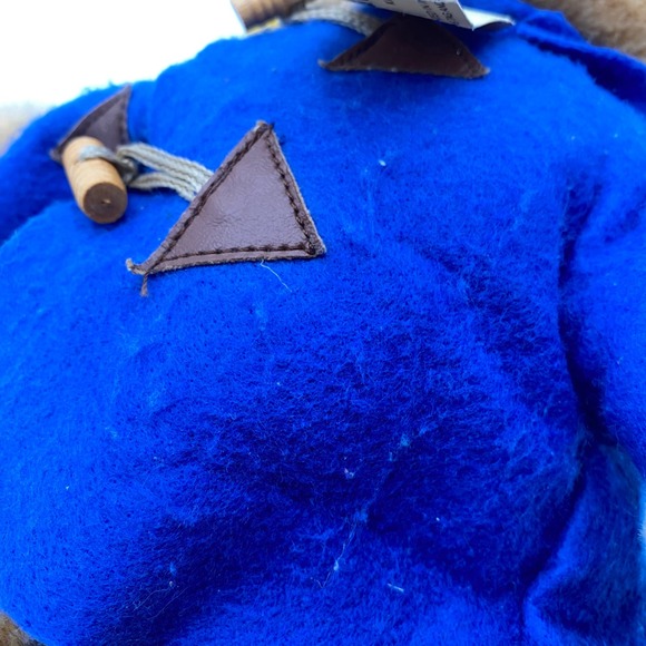 Vintage Paddington Bear 16" Plush Sears Kids Gifts Yellow‎ Hat Blue Coat Stuffed - Picture 8 of 9